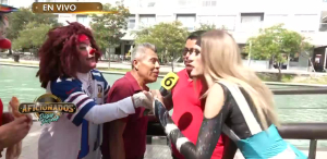 Chemo, Dani y Popis incomodando gente en Paseo Santa Lucía