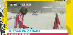 Juegan en Canadá a menos 10 grados