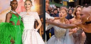 Cynthia Erivo defiende a Ariana Grande de fan