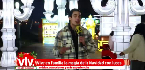 Emilio sale a visitar lugares navideños para pasear en familia