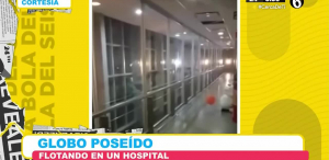 VIDEO: Globo poseído flota en hospital