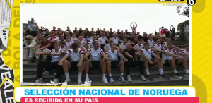 Selección Nacional de Noruega es recibida en su país