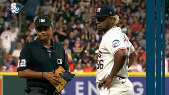 “Veo a otros hacerlo”: Pitcher de Astros es hallado con una sustancia pegajosa