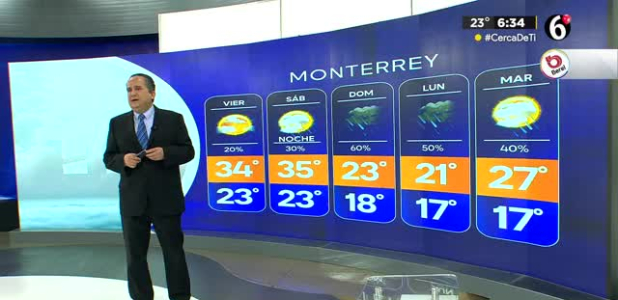 Pronóstico del tiempo para Monterrey, con Abimael Salas - 18 de abril de 2024