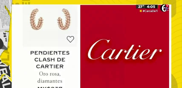 Compra aretes Cartier por $474 y es criticado