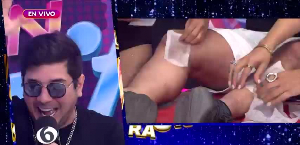 Depilan a Freddy Meza en vivo