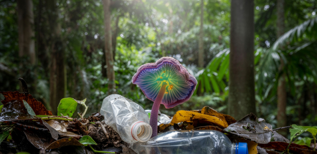 Descubren hongos que comen plástico