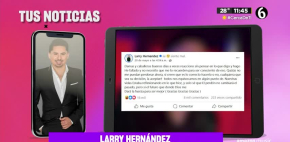 Larry Hernández ofrece disculpas tras polémicas