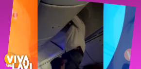 Turbulencia lanza a hombre al techo de un avión