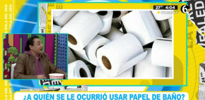 ¿A quién se le ocurrió usar papel de baño?