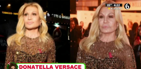 Donatella Versace sorprende con nueva apariencia