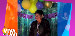 Abuelita conmueve a su familia con su deseo de cumpleaños