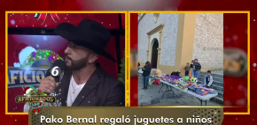 Paco Bernal regala alegría a niños