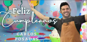 Carlos Posadas celebra su cumpleaños en navidad