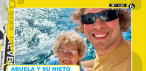 Abuelita y su nieto visitan todos los continentes