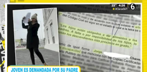 Joven es demandada por su papá al no mantenerlo