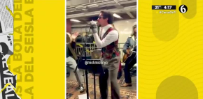 'Bad Bunny' canta en el metro de Nueva York