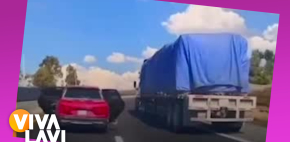 Familia se libra de asalto en plena carretera