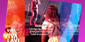 Christian Nodal sorprende a mini fan regalándole su sombrero