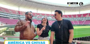 América vs Chivas con los hermanos Derbez