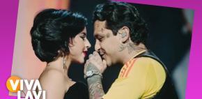 Ángela Aguilar hace escena de celos a Christian Nodal durante par