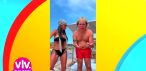 Cristian Castro baila en traje de baño junto a su novia