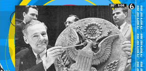 Un escudo de madera espiaba a los estadounidense