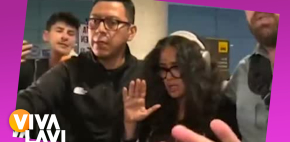 Escolta de Salma Hayek agrede a la prensa