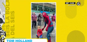 Tom Holland graba escenas para Spiderman