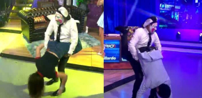 Brincos Dieras se pone irreverente y les hace helicóptero