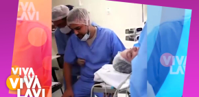 Hombre se desmaya durante el parto de su esposa