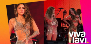 Shakira y Danna sorprenden durante concierto en CDMX