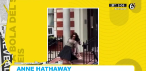 Anne Hathaway sufrió una caída en el rodaje de El diablo viste a la moda 2