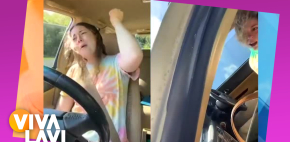 Joven se vuelca en su auto tras distraerse
