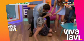 La Maestra Resurrección sufre accidente en vivo
