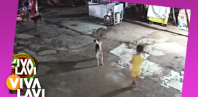 Captan a niño jugando con supuesto fantasma