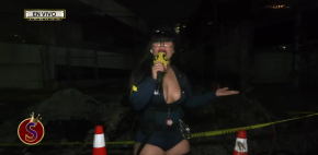 Robertita en busca del bache más grande