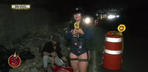 Robertita encuentra a chico entre escombros