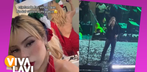 Christian Nodal le regala sombrero a mujer durante concierto