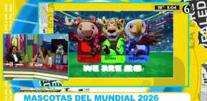 Presentan a las tres mascotas del mundal