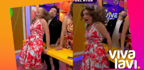 Gaby Quiroga le revienta la boca a Gabo Ramos