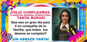 Celebran cumpleaños a Tanya Burak en el programa