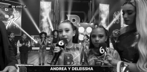 Andrea y Deleissha la pareja eliminada de 'Bailadísimo Junior'