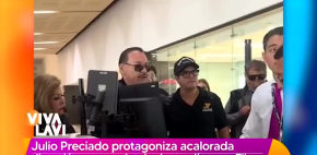 Julio Preciado protagoniza acalorada dicusión en aeropuerto