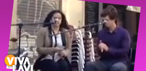 Viralizan video de Rosalía cantando en la calle hace 14 años