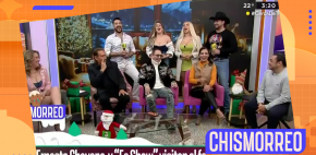 Ernesto Chavana y el elenco de 'Es Show' en el Chismorreo