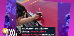 Manicurista sorprende al reparar el coche de su novio