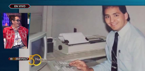 Imágenes inéditas de Chavana como cronista deportivo