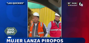 Mujer sorprende a hombres lanzandoles piropos