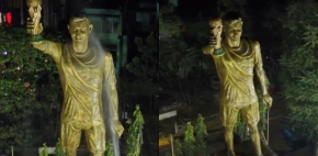India celebra la llegada de Lionel Messi con estatua